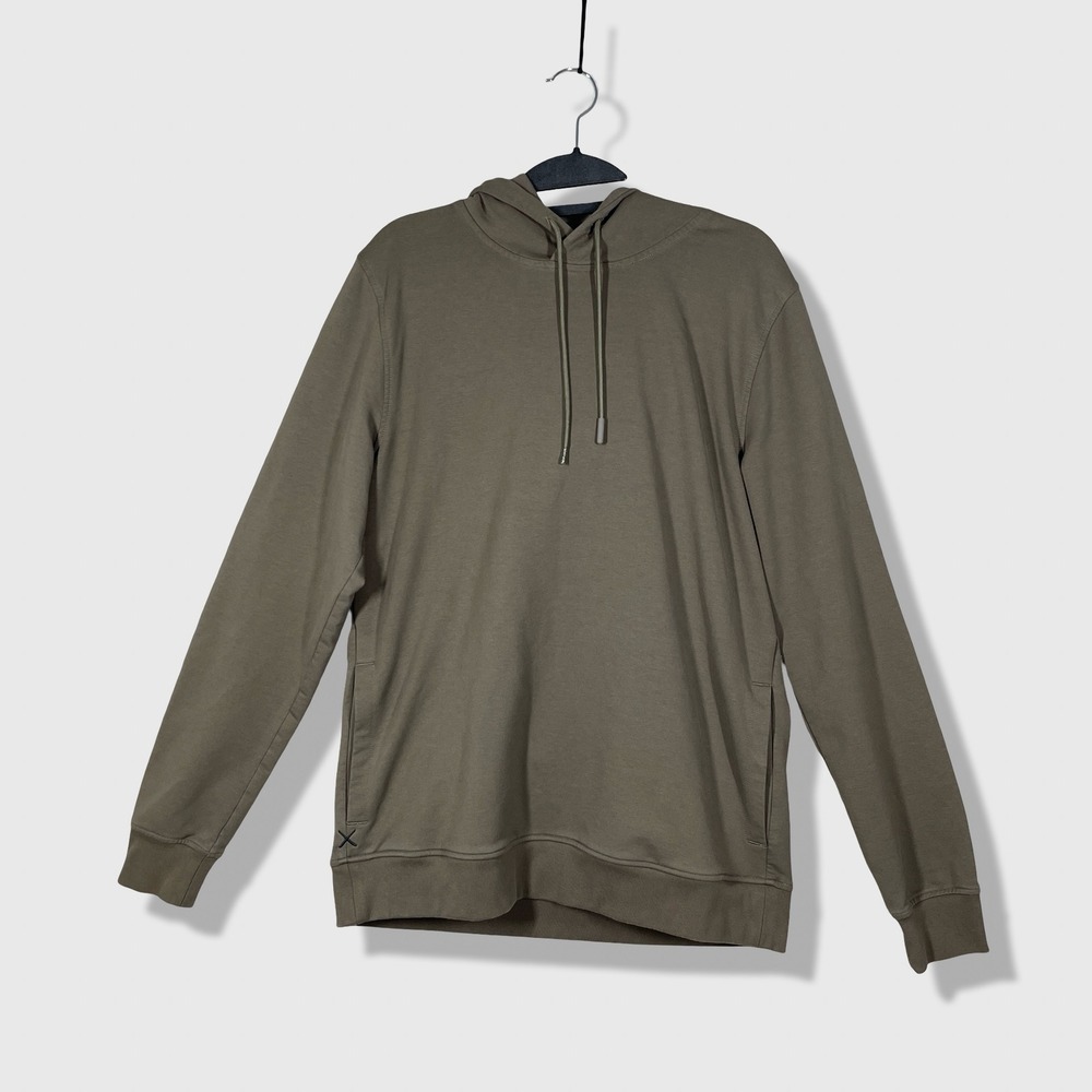 Cuts Hyperloop Hoodie Mens Size M Olive Green Minimalist Athleisure L1037